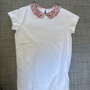 Girl’s Jacadi Paris Contrast Collar Top Size 10